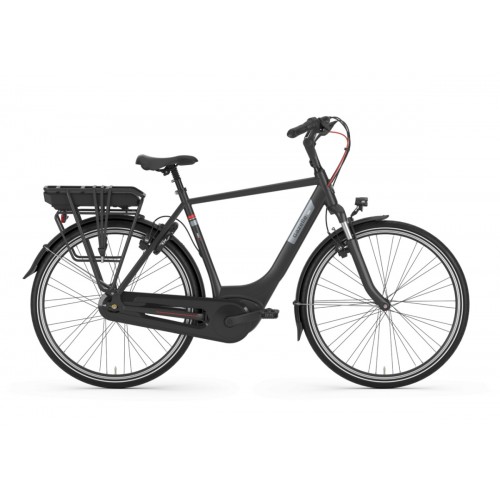 Gazelle Paris C7 2023 HMB with a BOSCH Motor and rack mounted battery, available in light blue and navy blue
